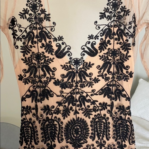 For Love & Lemons Sheer Embroidered Dress - Picture 2 of 7